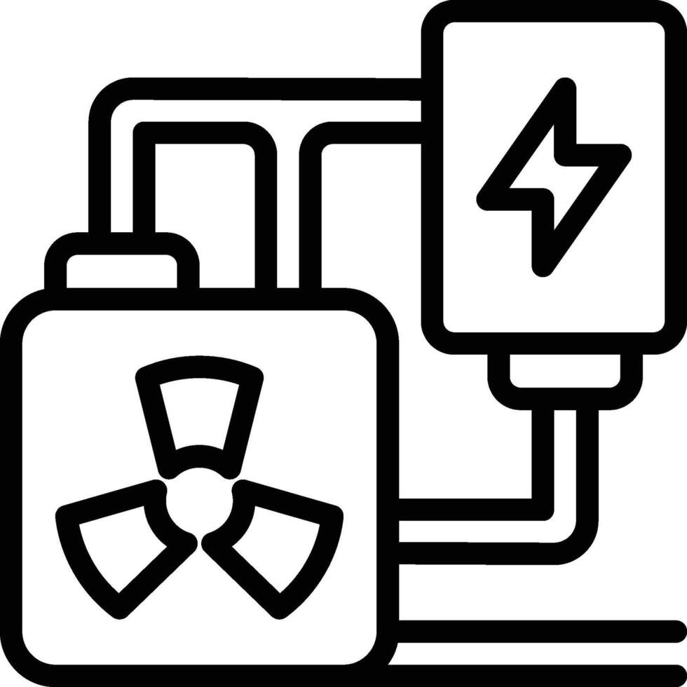 Nuclear Energy Icon. Atomic Energy Icon vector