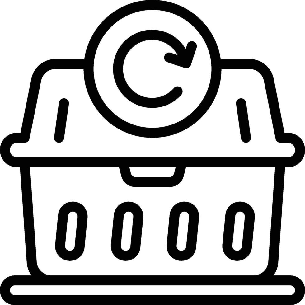 Trash Bin Icon. Trash Container Icon vector
