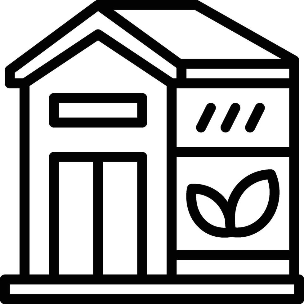 Green House Icon. Environmentally Friendly House Icon vector