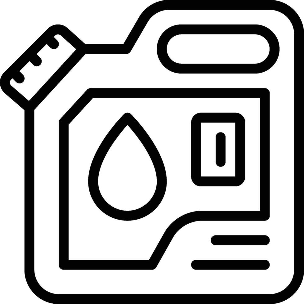 Jerry Can Icon. Gasoline Can Icon vector
