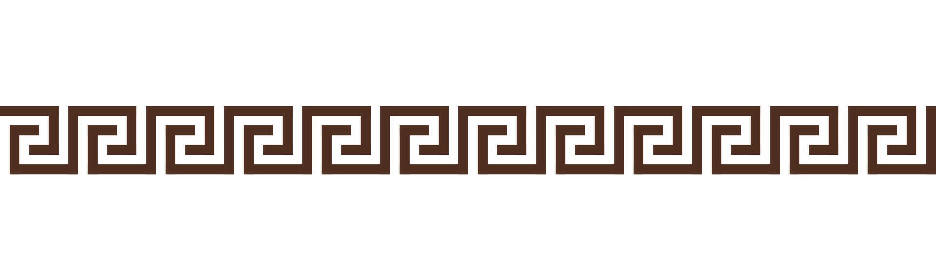 Greek key seamless border pattern collection. Decorative ancient meander, Greece ornament with repeated geometric motifs vector