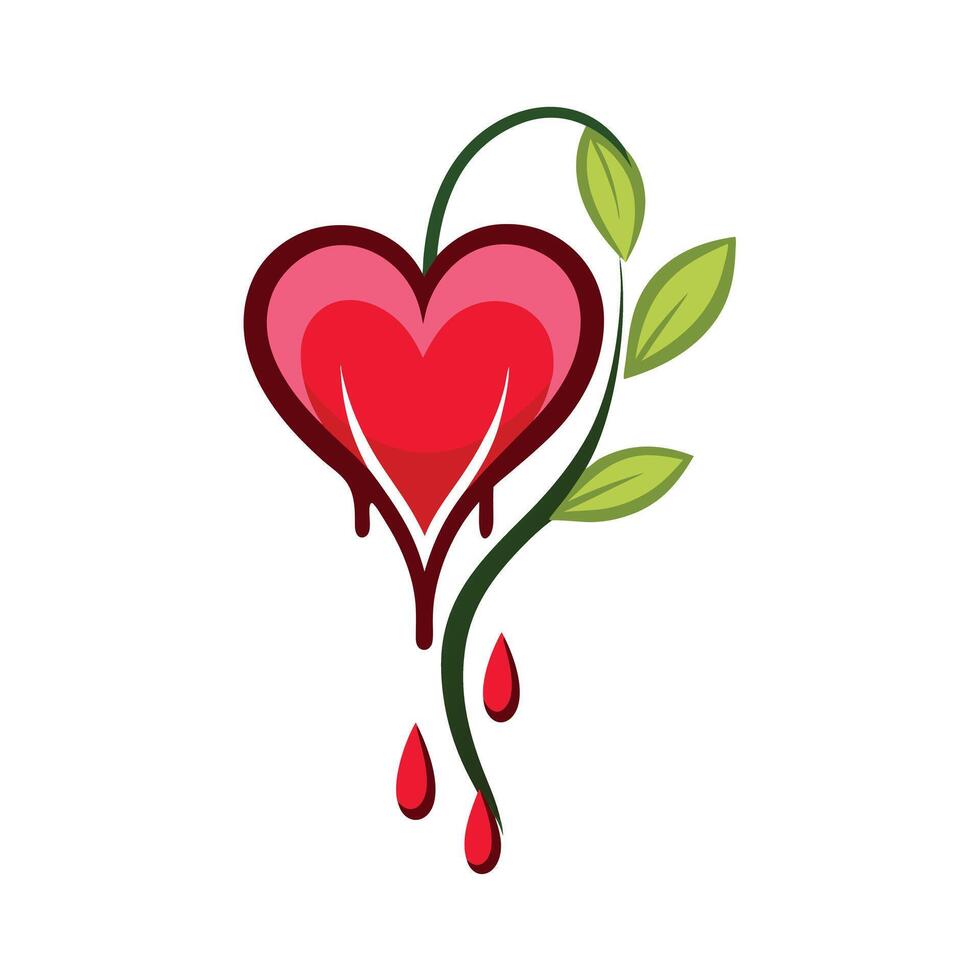 Beautiful Flower Minimalist Floral Illustration vector