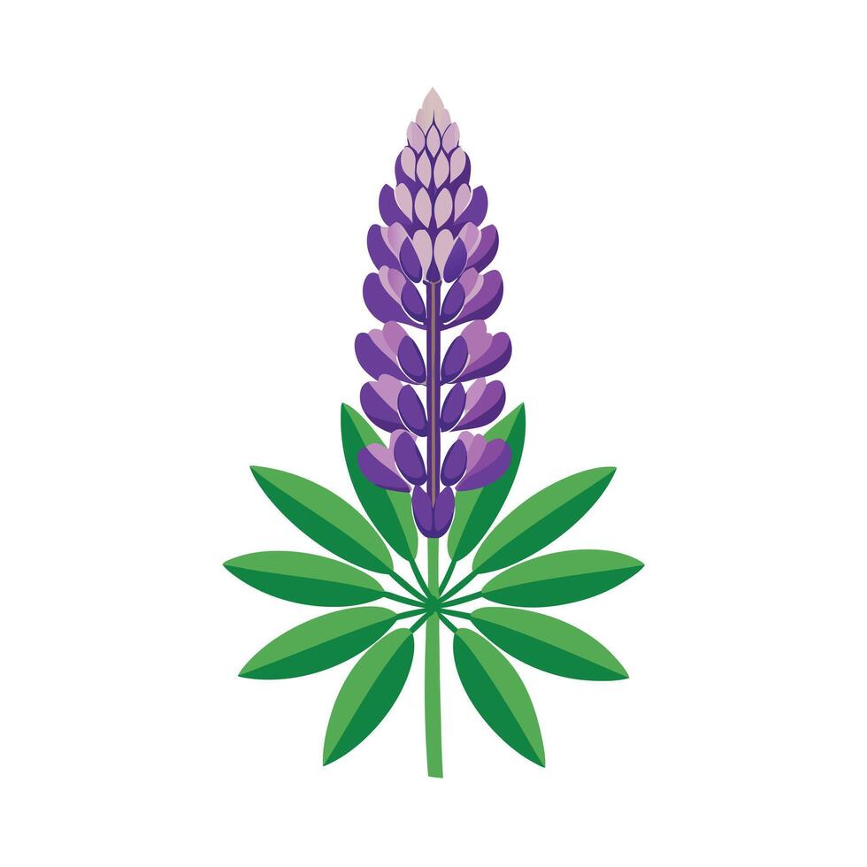 Beautiful Flower Minimalist Floral Illustration vector