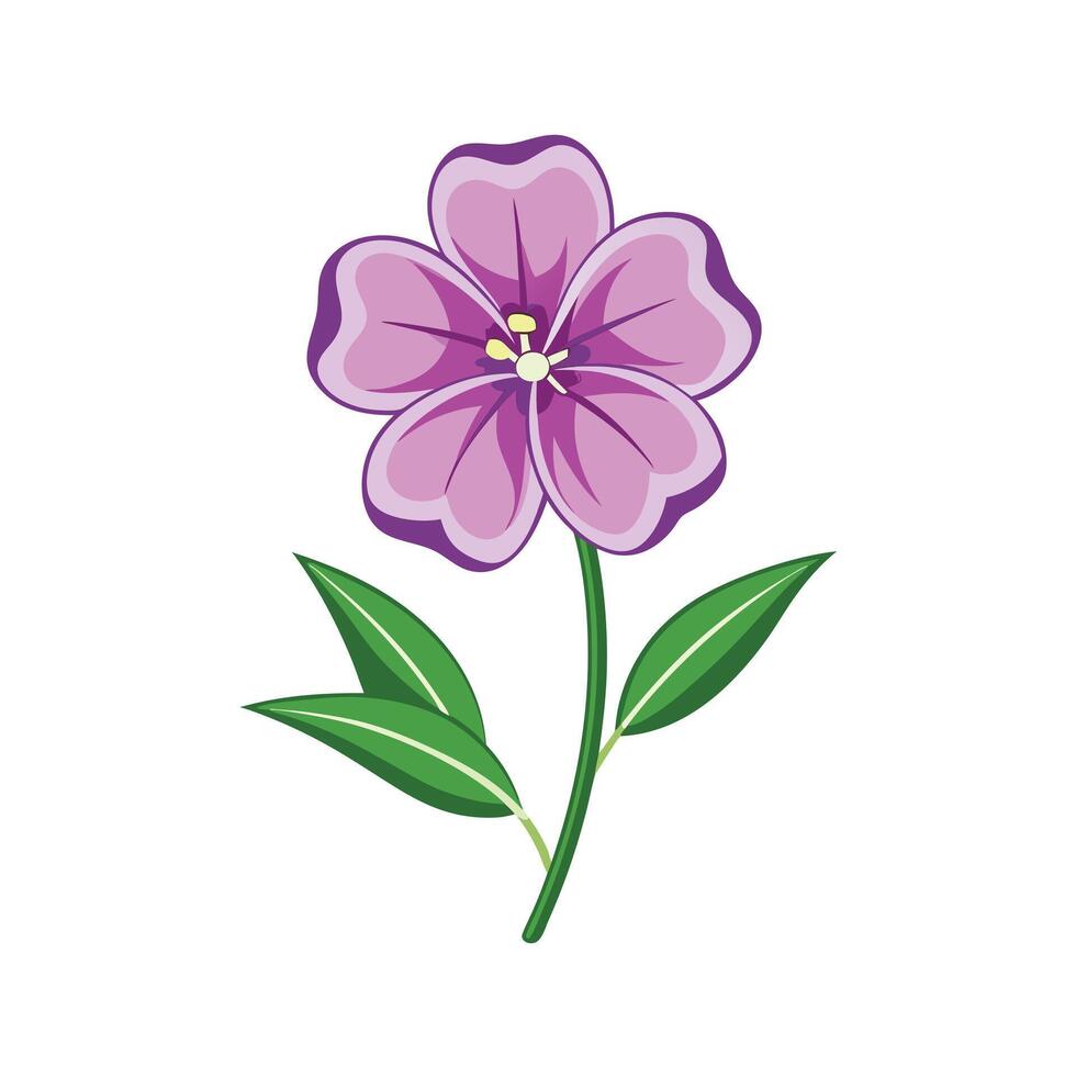 Beautiful Flower Minimalist Floral Illustration vector