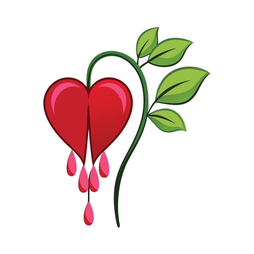 Beautiful Flower Minimalist Floral Illustration vector