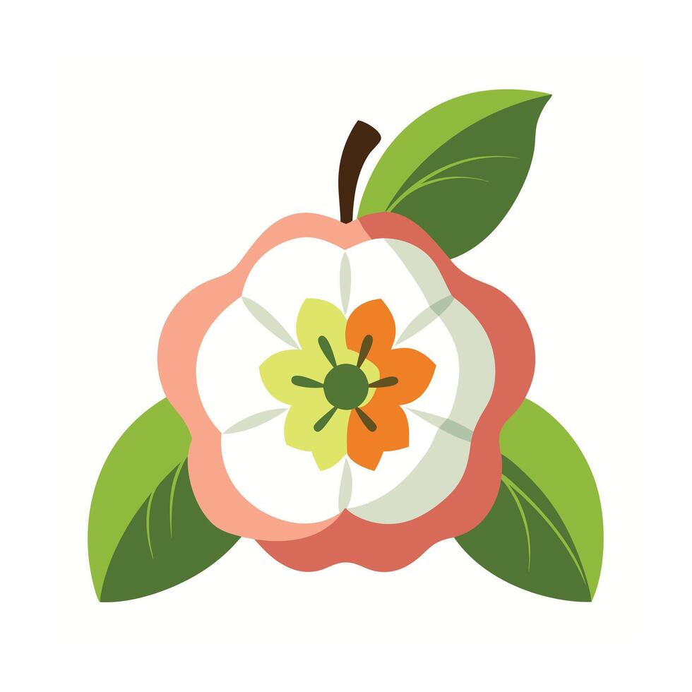 Beautiful Flower Minimalist Floral Illustration vector