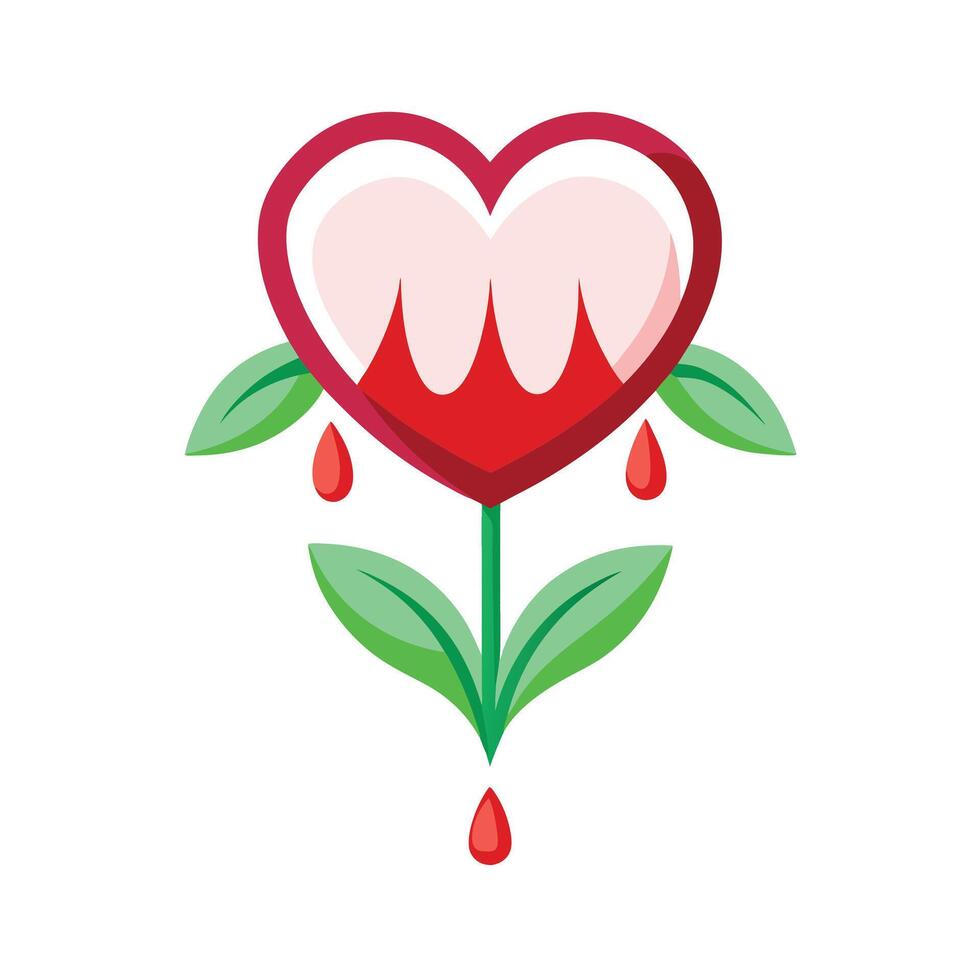 Beautiful Flower Minimalist Floral Illustration vector