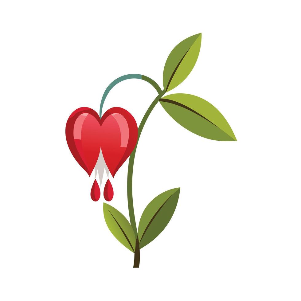 Beautiful Flower Minimalist Floral Illustration vector