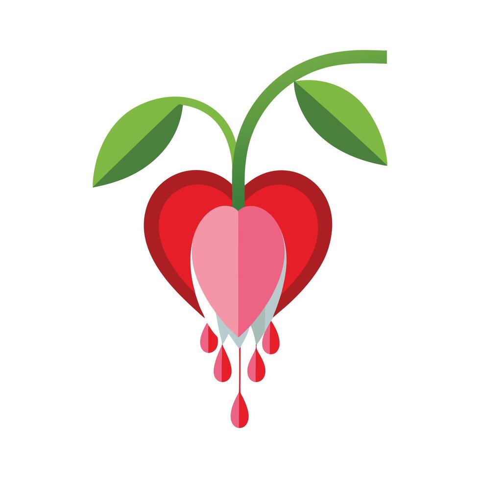 Beautiful Flower Minimalist Floral Illustration vector