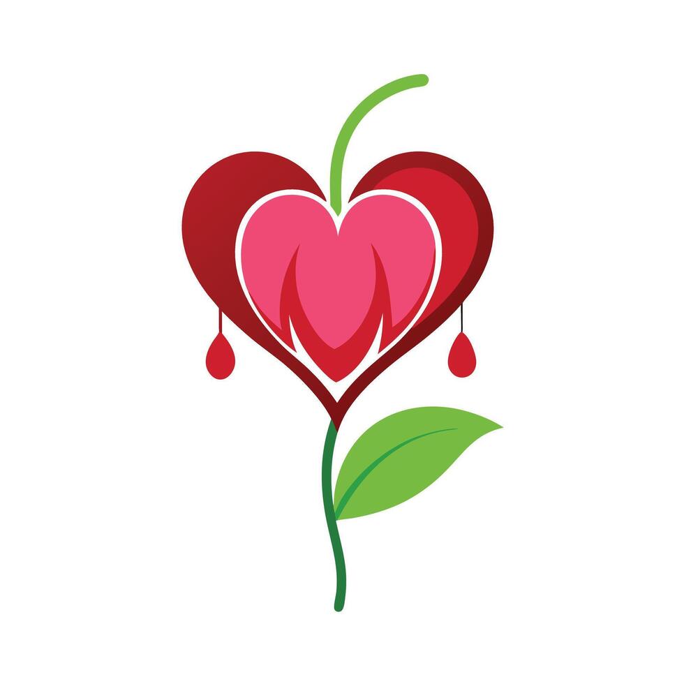 Beautiful Flower Minimalist Floral Illustration vector