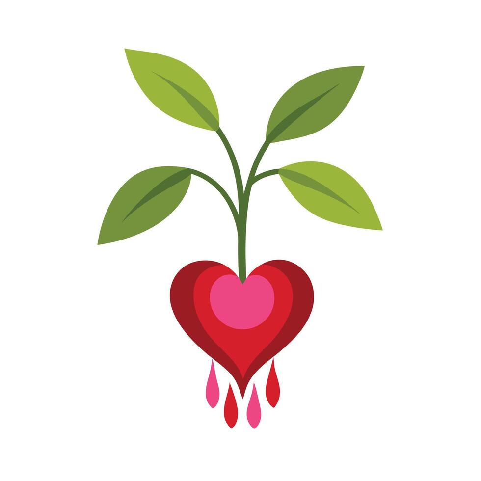 Beautiful Flower Minimalist Floral Illustration vector