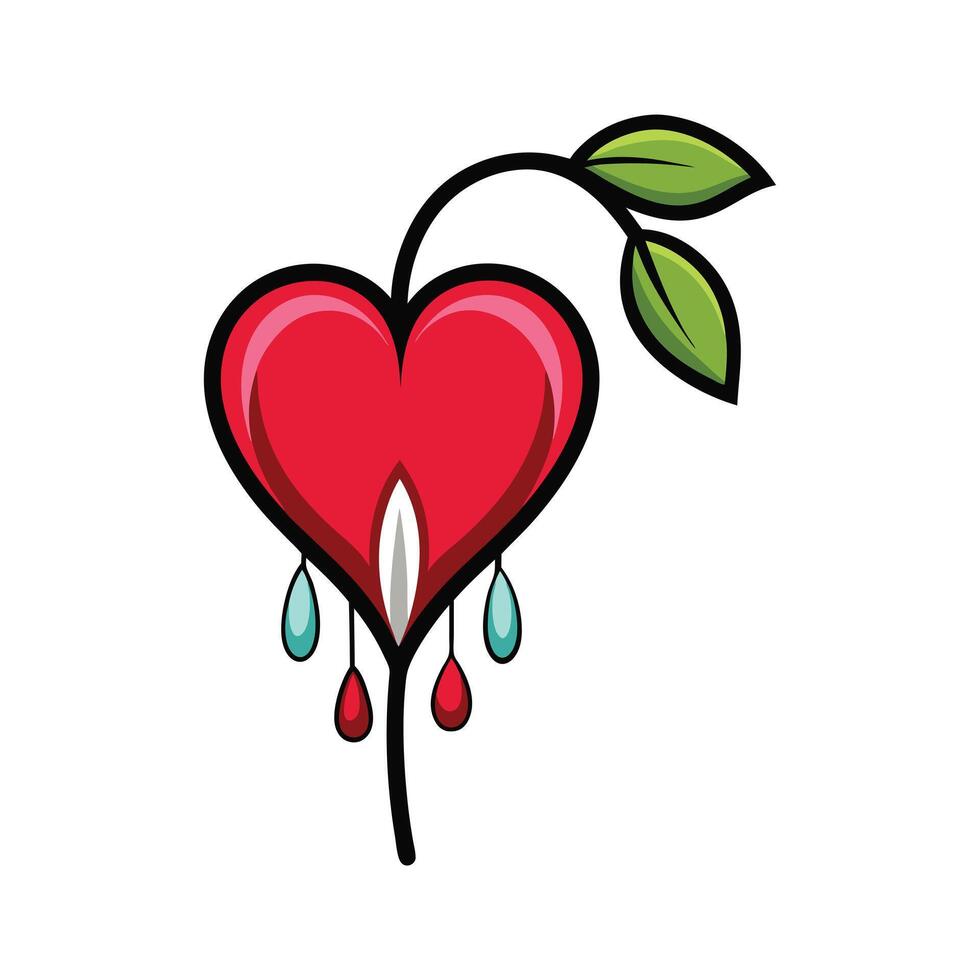 Beautiful Flower Minimalist Floral Illustration vector