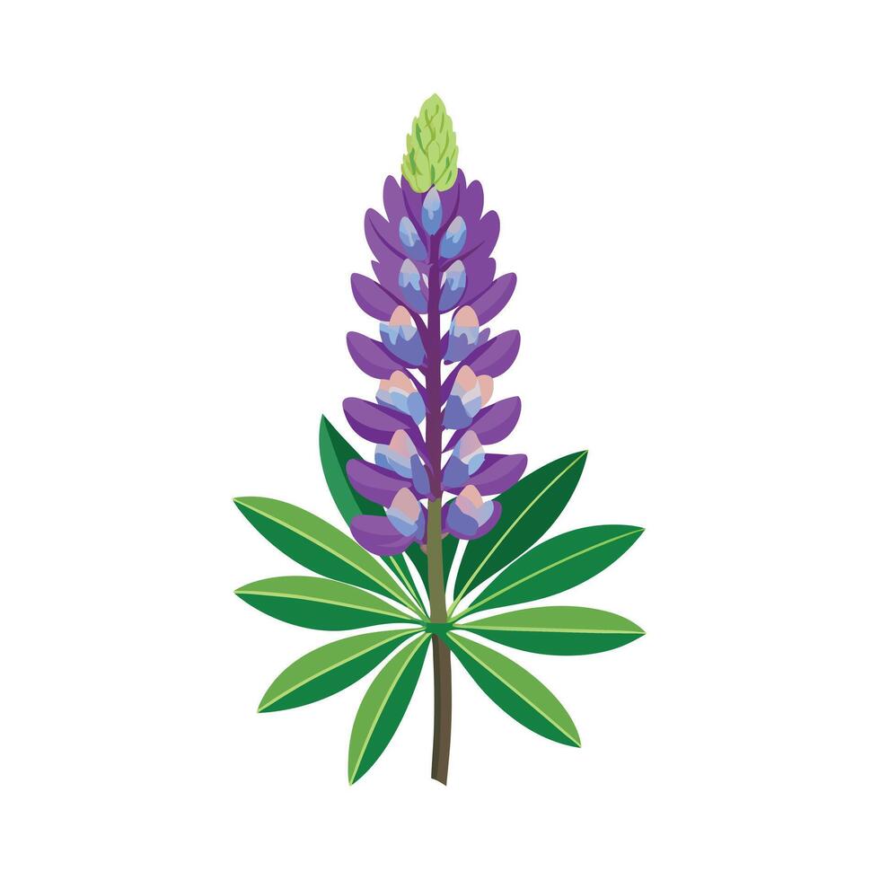 hermosa flor minimalista floral ilustración vector