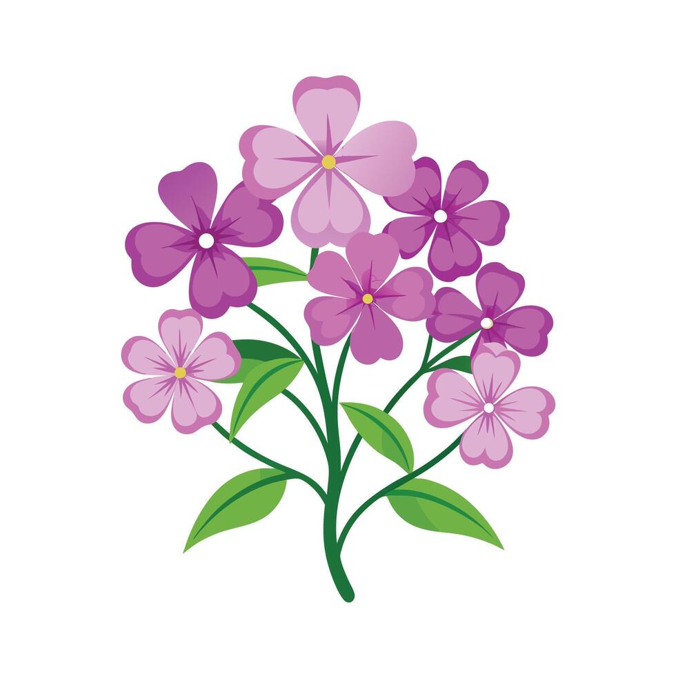 Beautiful Flower Minimalist Floral Illustration vector