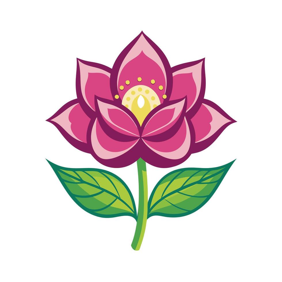 Beautiful Flower Minimalist Floral Illustration vector