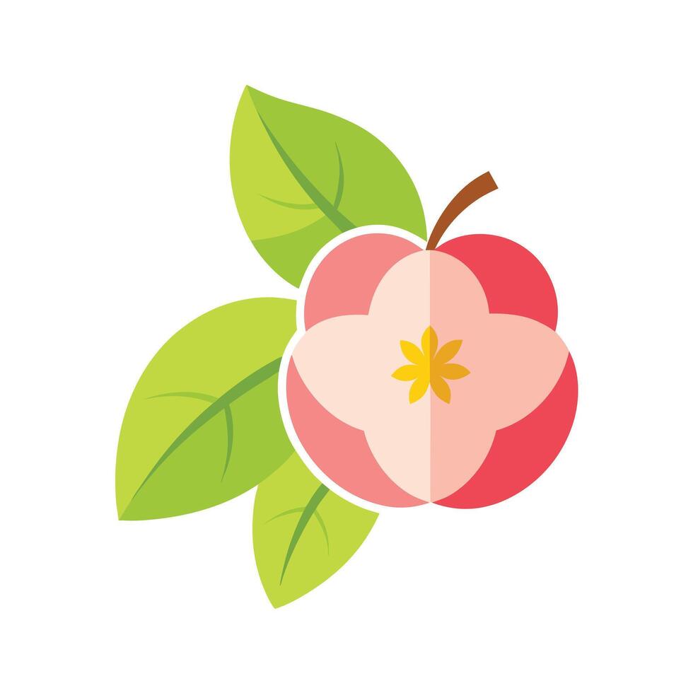 Beautiful Flower Minimalist Floral Illustration vector