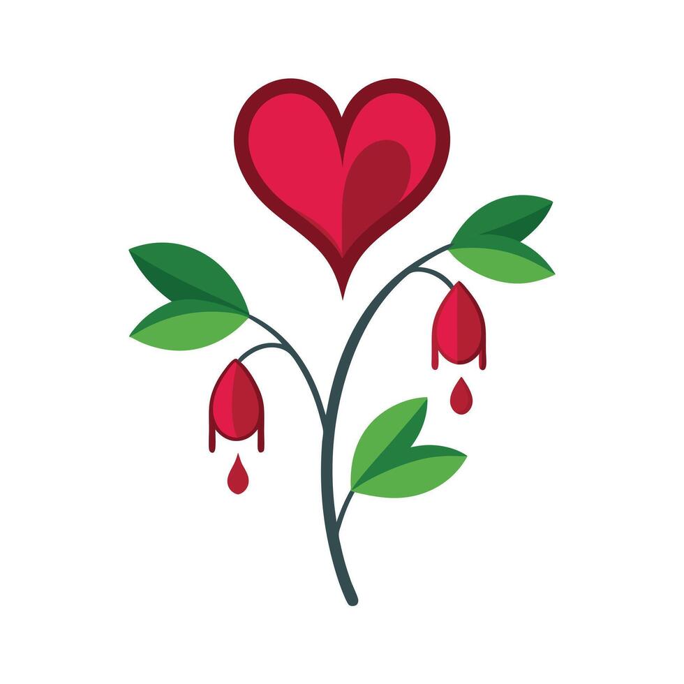 Beautiful Flower Minimalist Floral Illustration vector