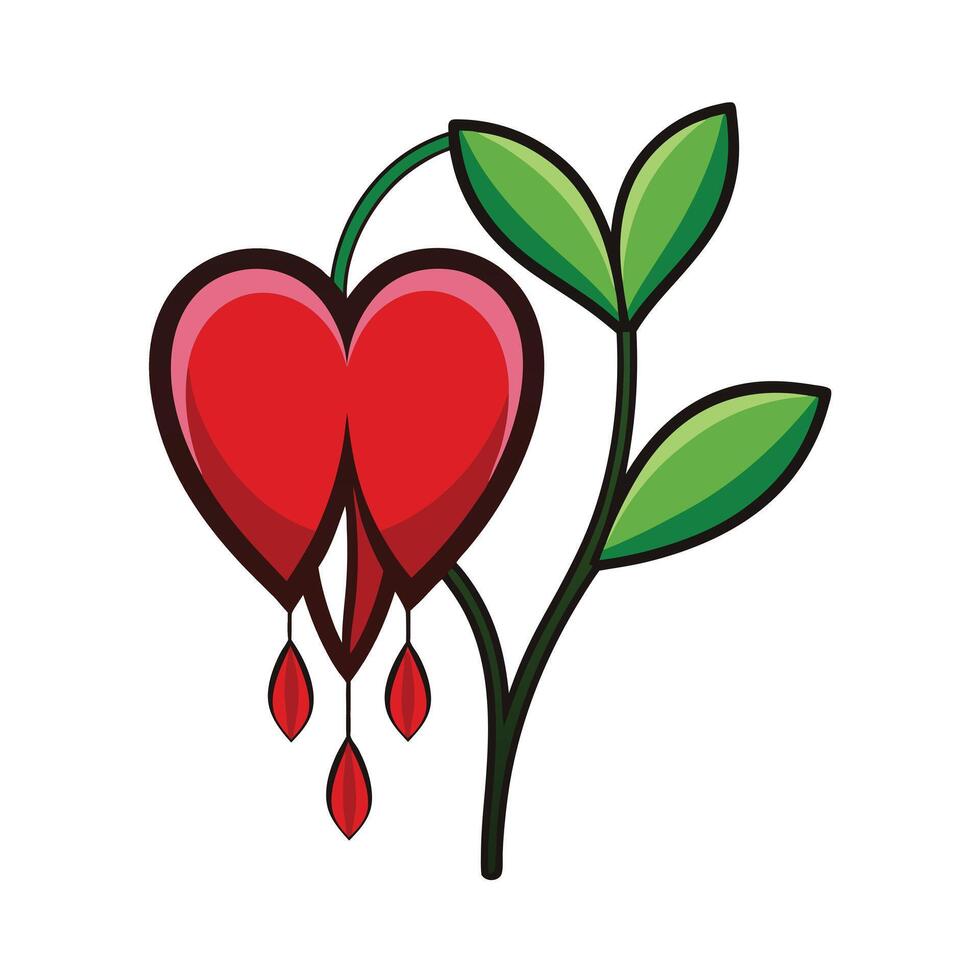 Beautiful Flower Minimalist Floral Illustration vector