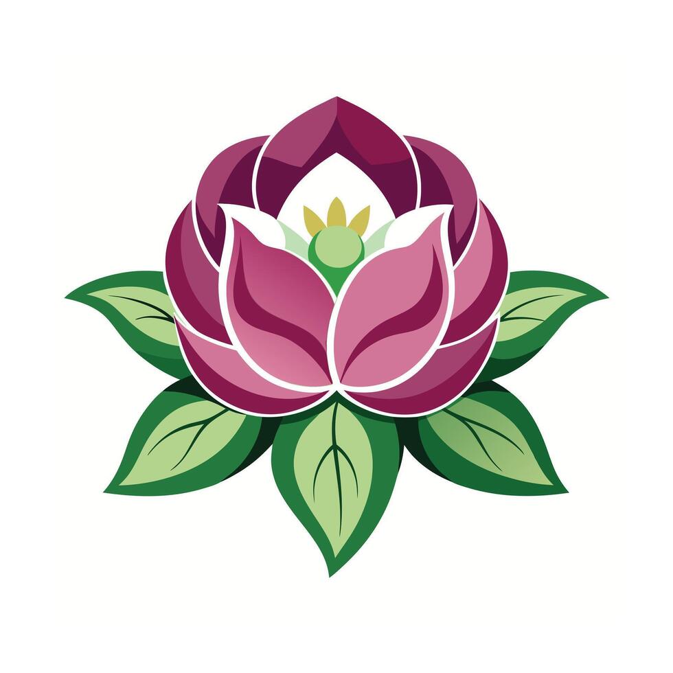 Beautiful Flower Minimalist Floral Illustration vector