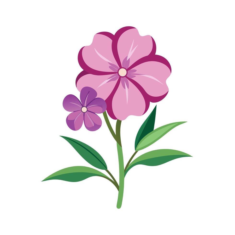 Beautiful Flower Minimalist Floral Illustration vector
