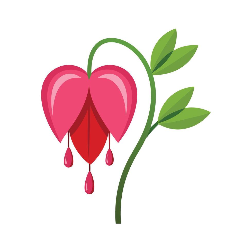 Beautiful Flower Minimalist Floral Illustration vector