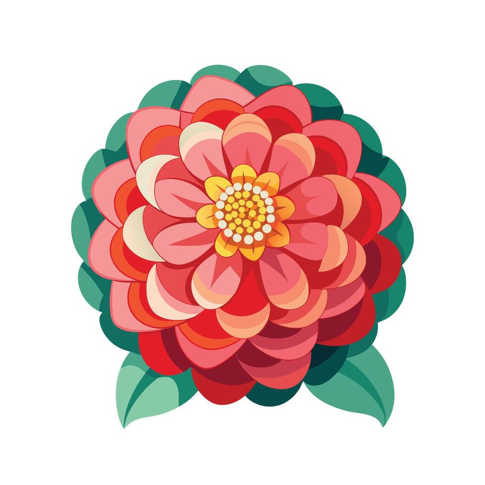 Beautiful Flower Minimalist Floral Illustration vector