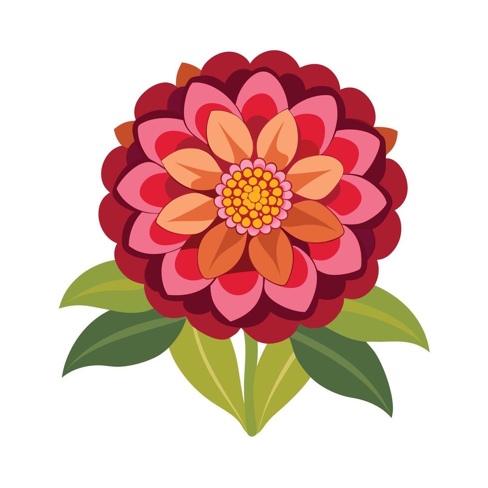Beautiful Flower Minimalist Floral Illustration vector