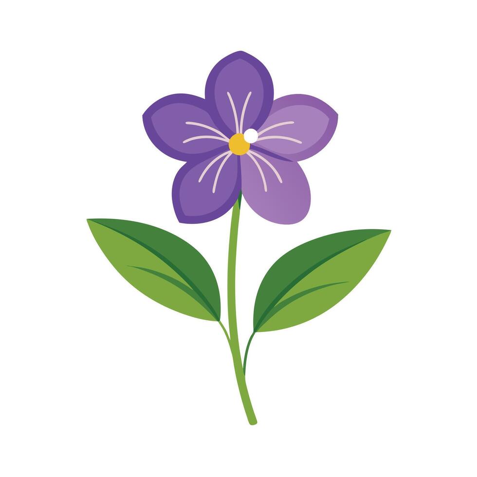 Beautiful Flower Minimalist Floral Illustration vector
