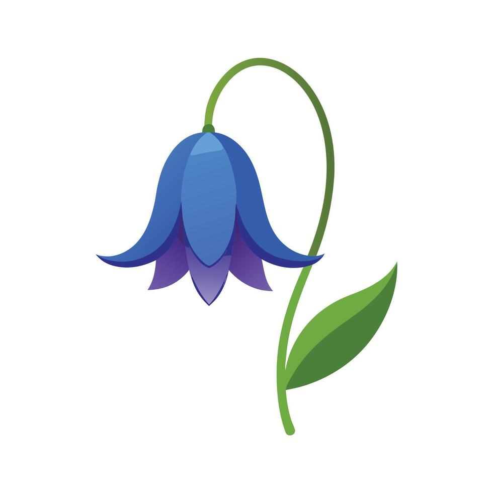 Beautiful Flower Minimalist Floral Illustration vector