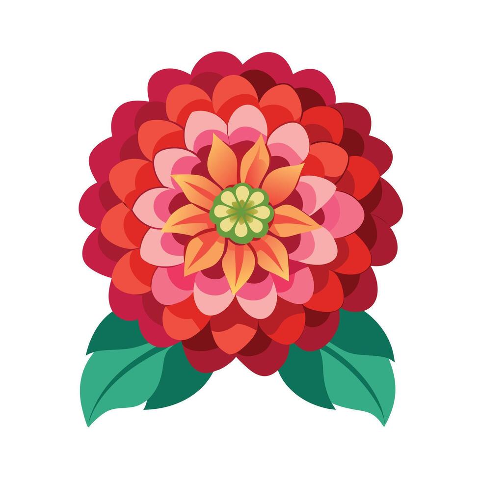 Beautiful Flower Minimalist Floral Illustration vector