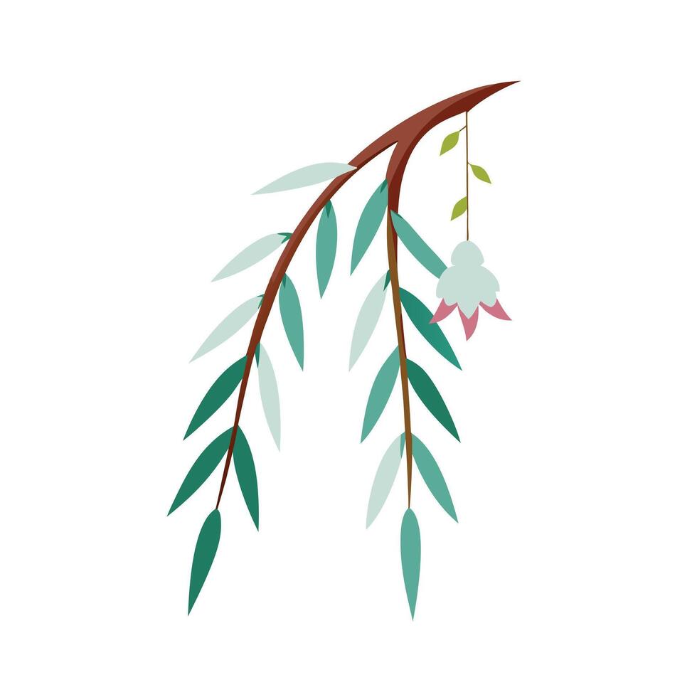 Beautiful Flower Minimalist Floral Illustration vector