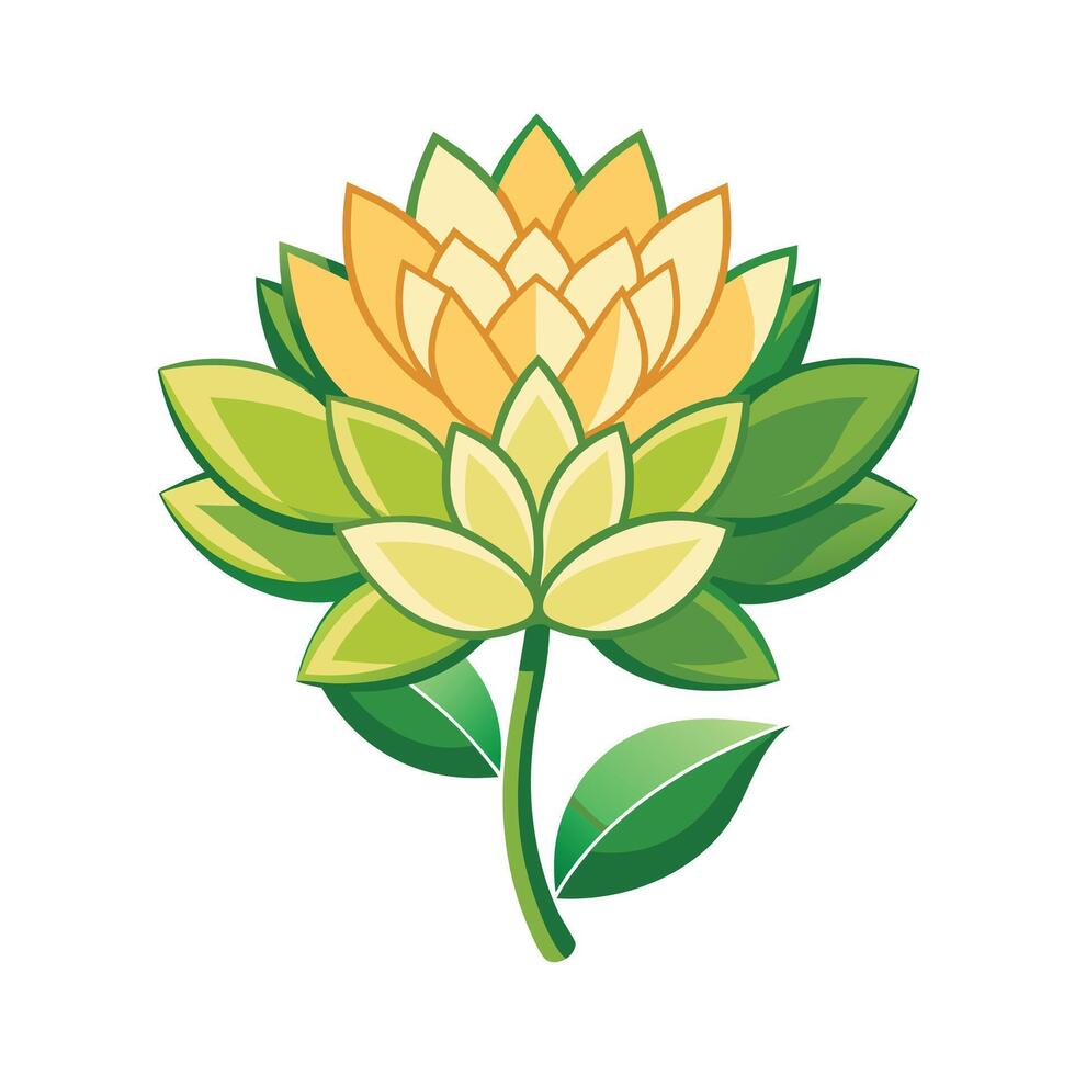 Beautiful Flower Minimalist Floral Illustration vector
