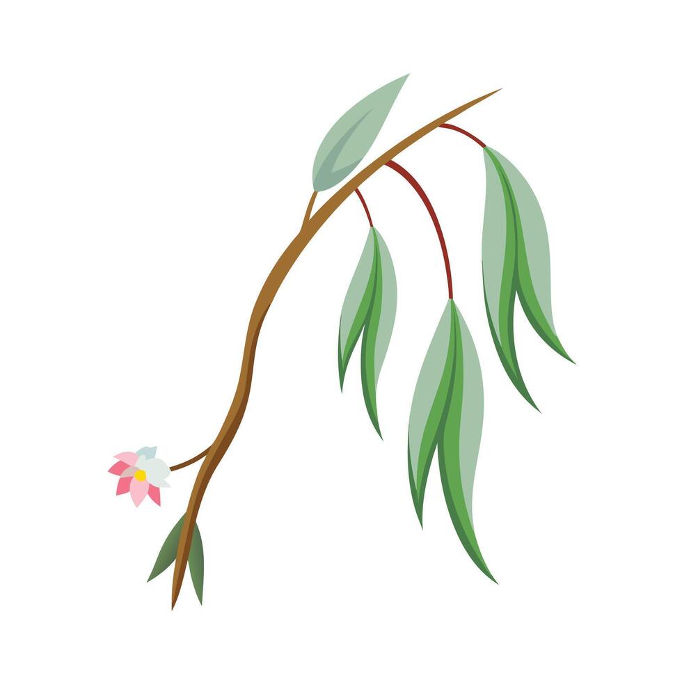 Beautiful Flower Minimalist Floral Illustration vector