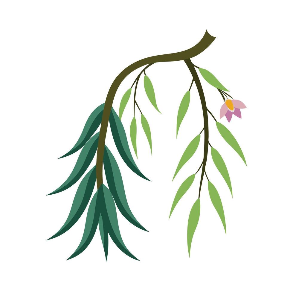 Beautiful Flower Minimalist Floral Illustration vector