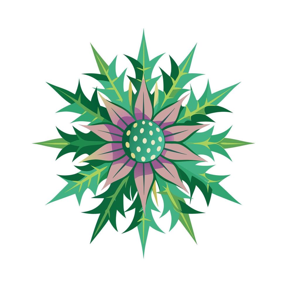 Beautiful Flower Minimalist Floral Illustration vector