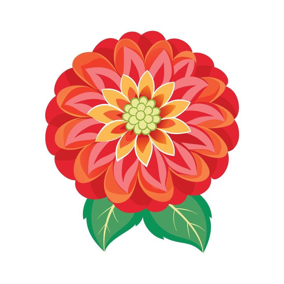 Beautiful Flower Minimalist Floral Illustration vector