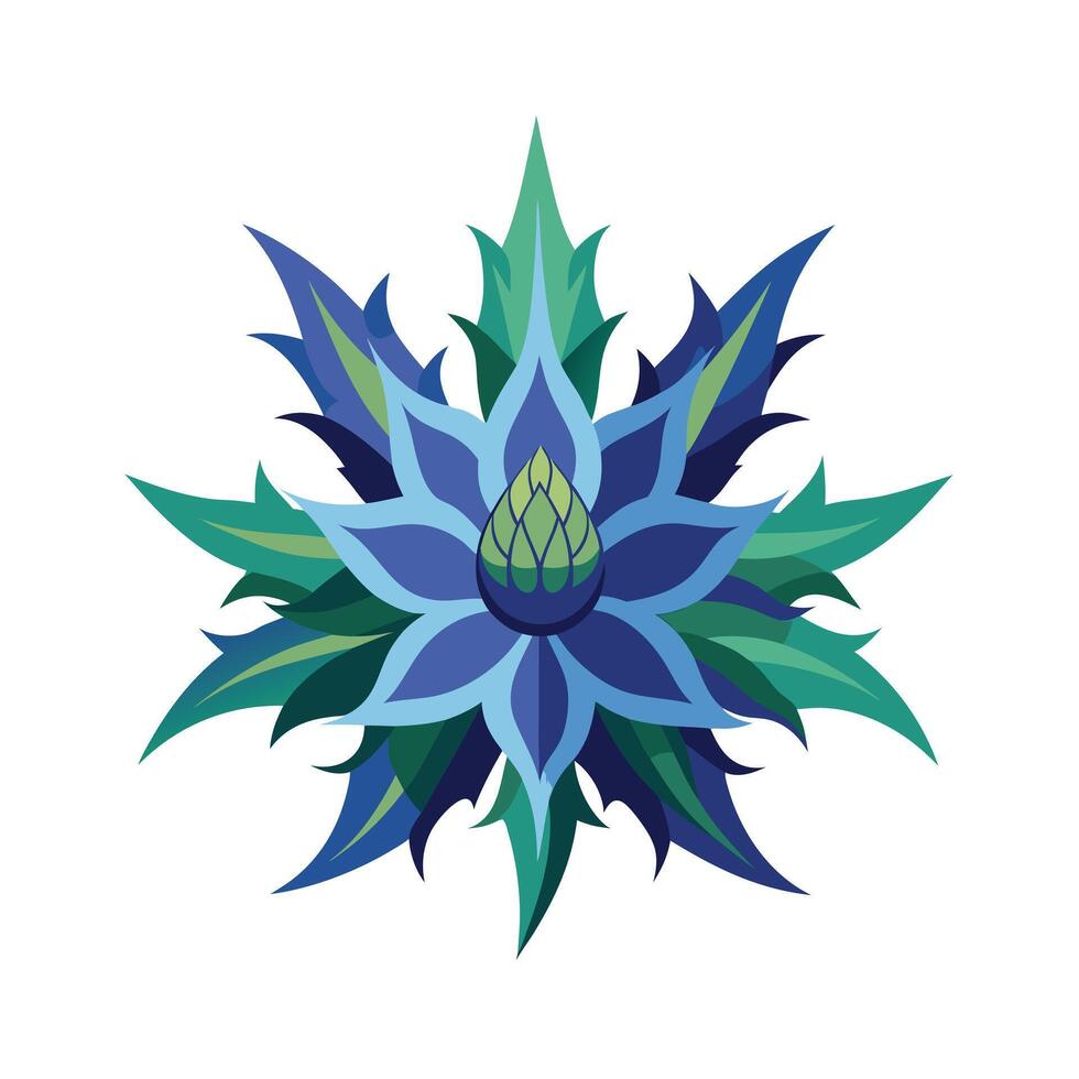 Beautiful Flower Minimalist Floral Illustration vector