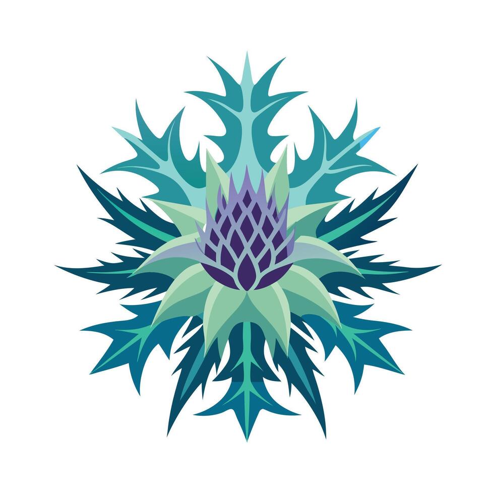 Beautiful Flower Minimalist Floral Illustration vector