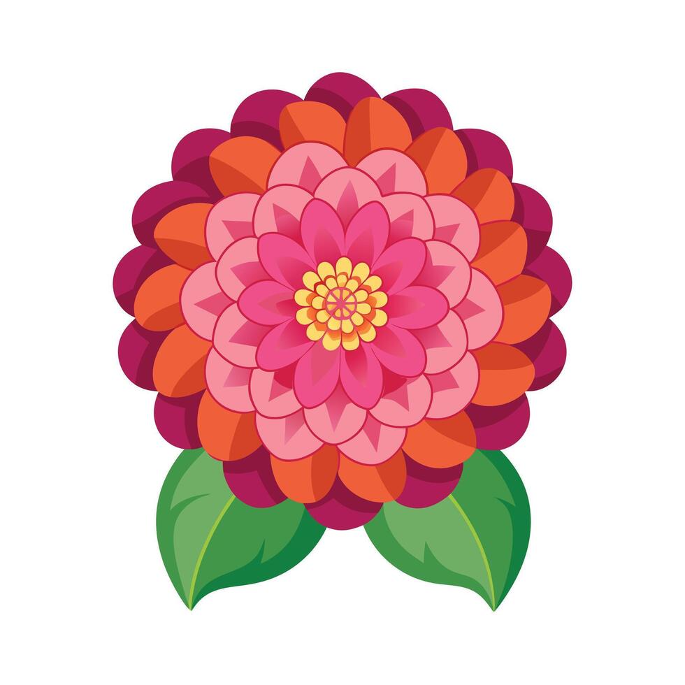 Beautiful Flower Minimalist Floral Illustration vector