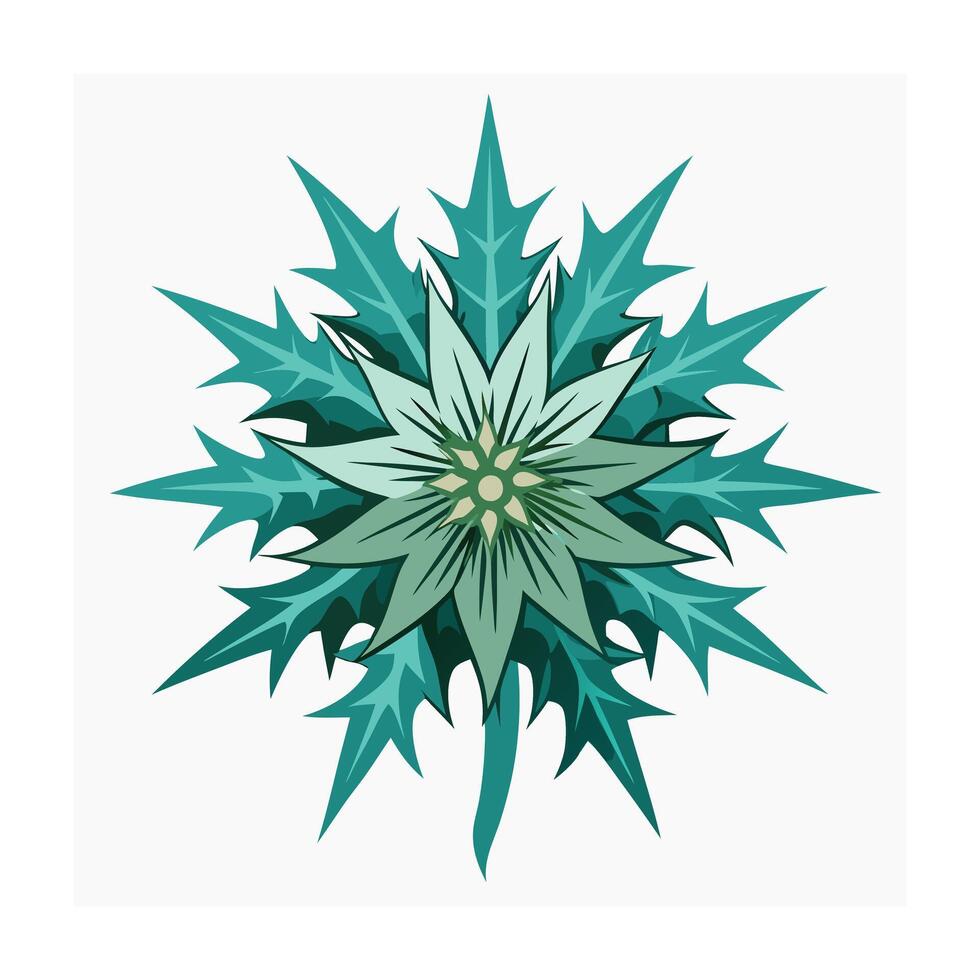 Beautiful Flower Minimalist Floral Illustration vector