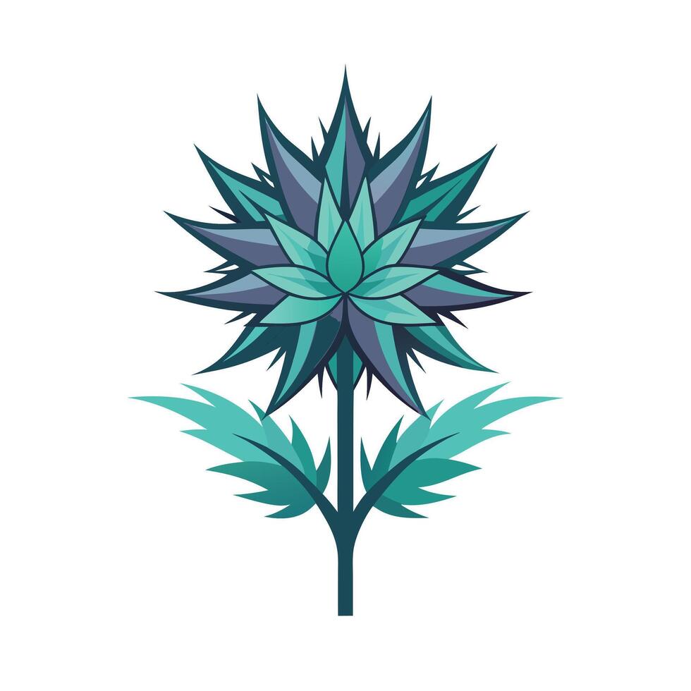 Beautiful Flower Minimalist Floral Illustration vector