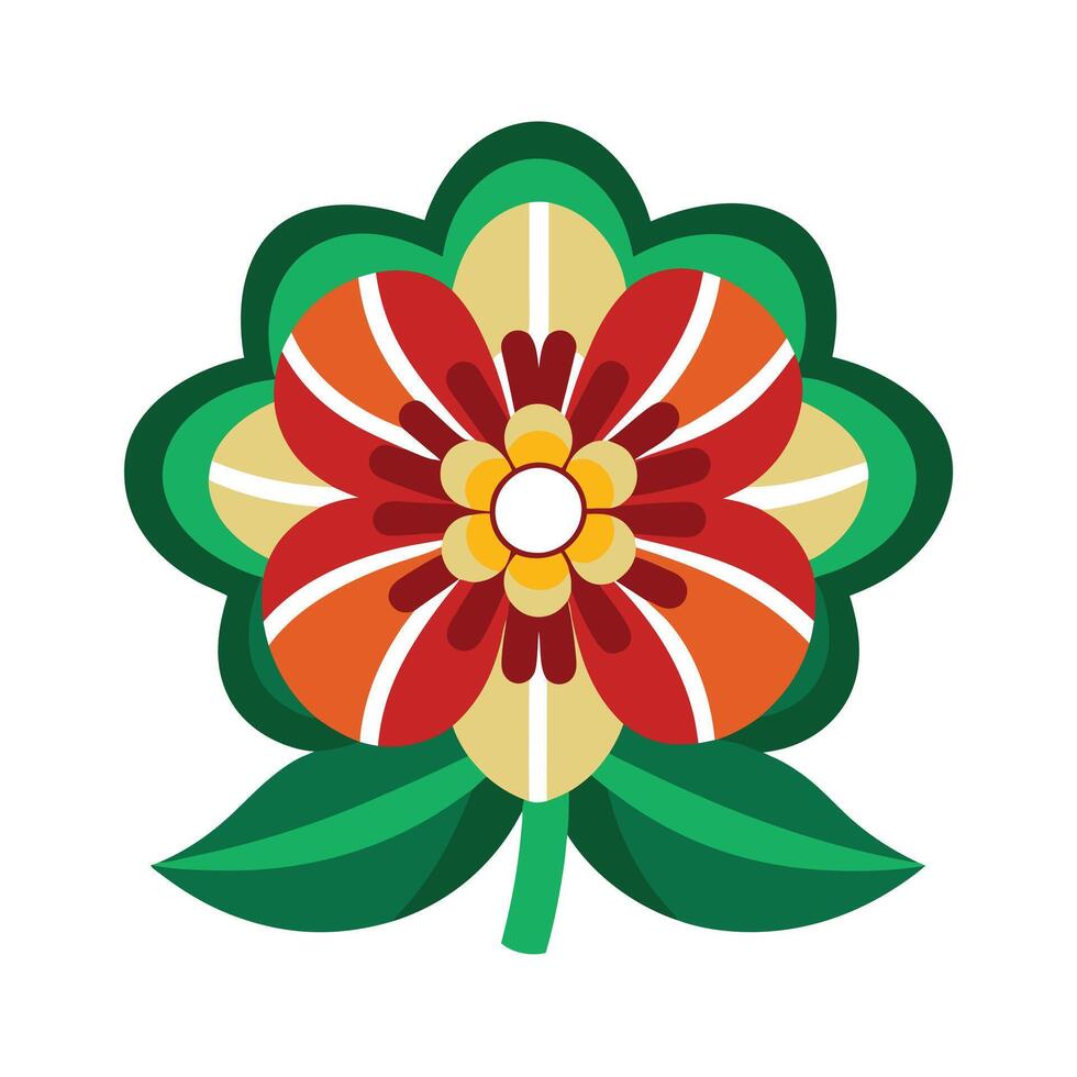 Beautiful Flower Minimalist Floral Illustration vector
