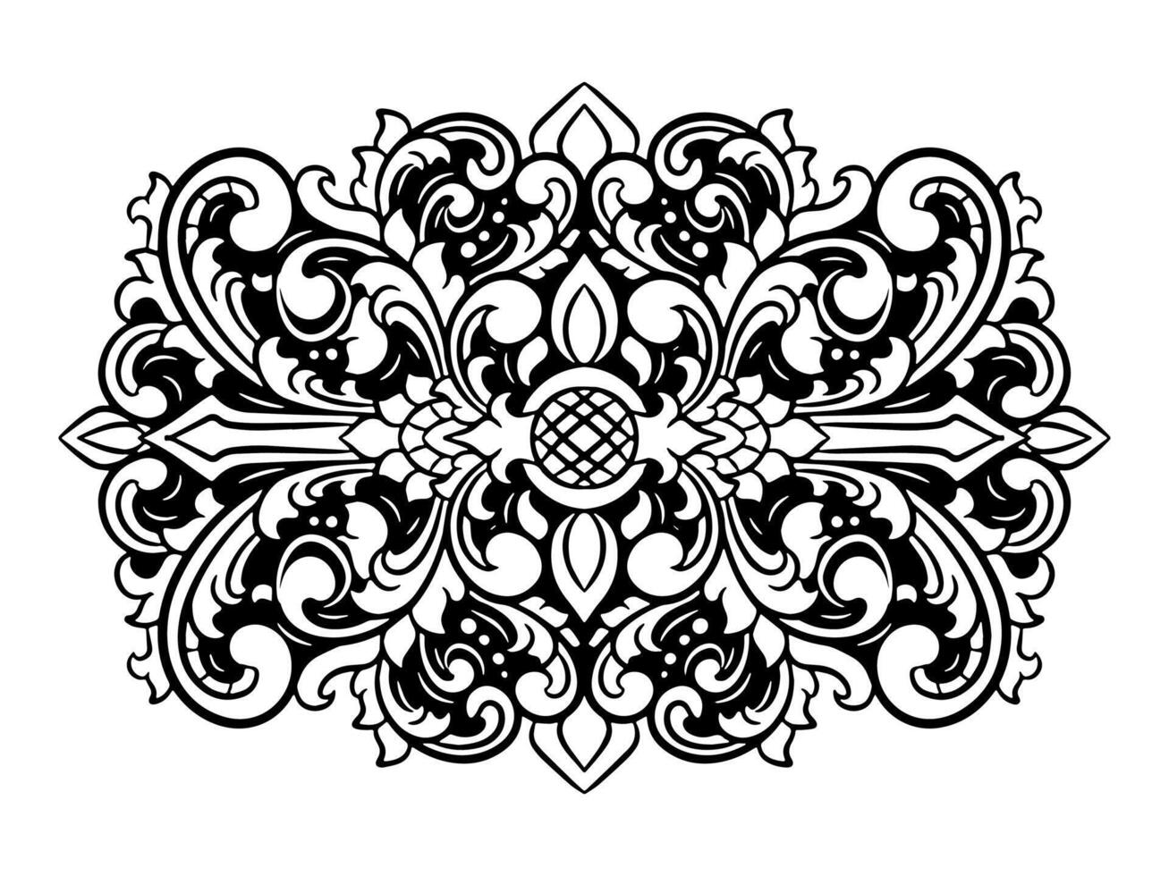 classic vintage ornament frame vector