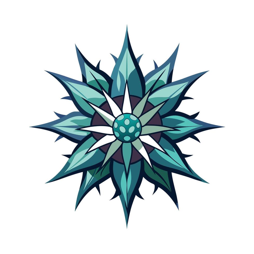 Beautiful Flower Minimalist Floral Illustration vector