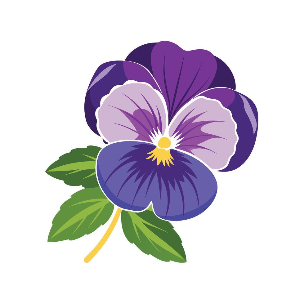 Beautiful Flower Minimalist Floral Illustration vector
