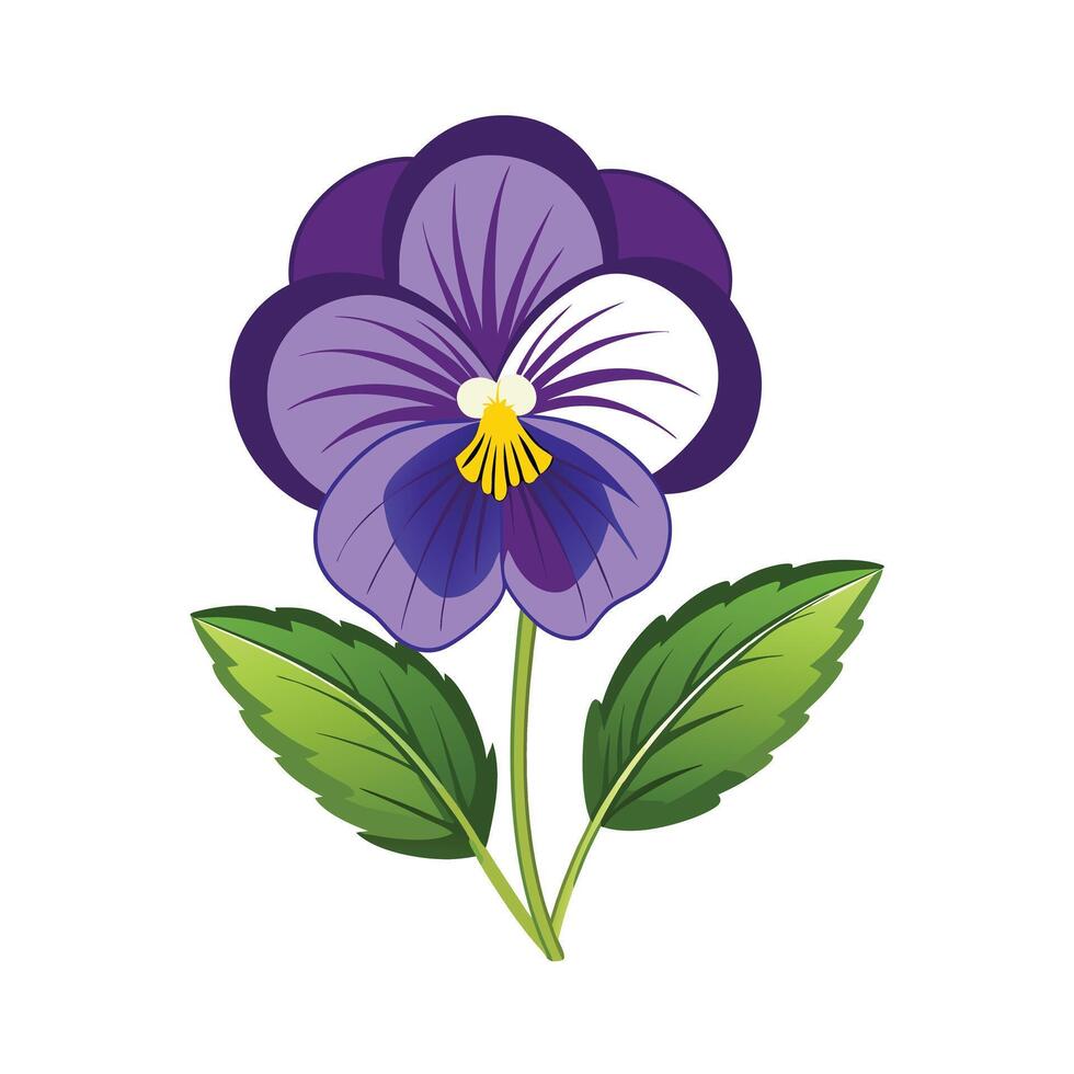 Beautiful Flower Minimalist Floral Illustration vector