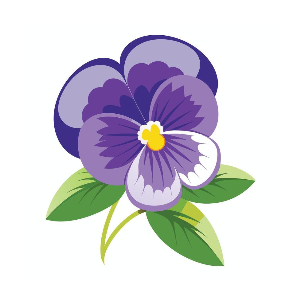 Beautiful Flower Minimalist Floral Illustration vector