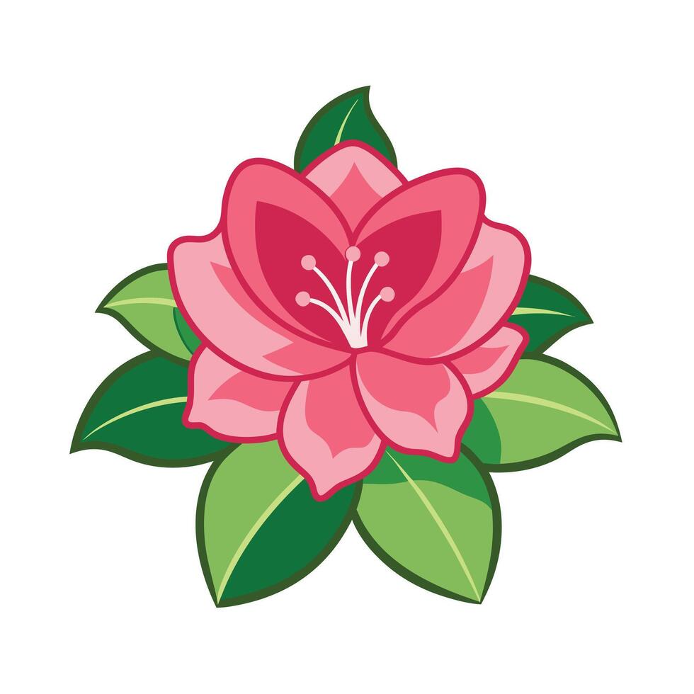 Beautiful Flower Minimalist Floral Illustration vector