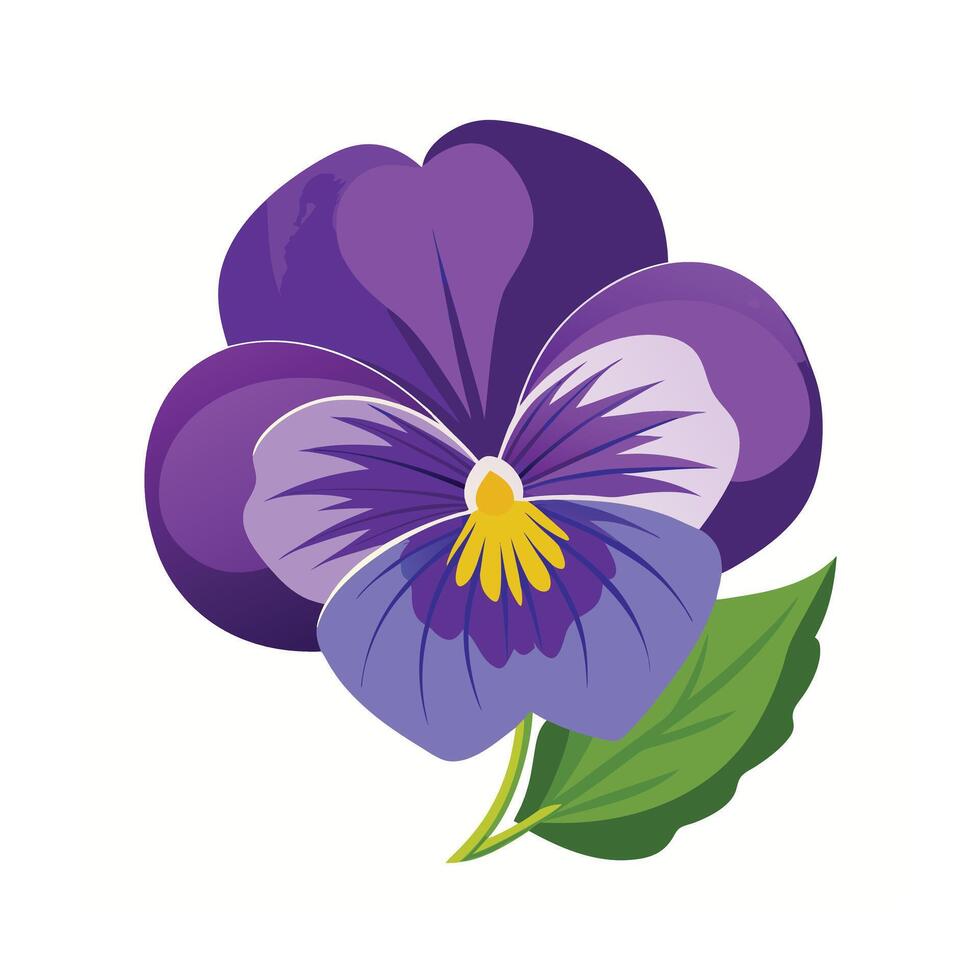 Beautiful Flower Minimalist Floral Illustration vector