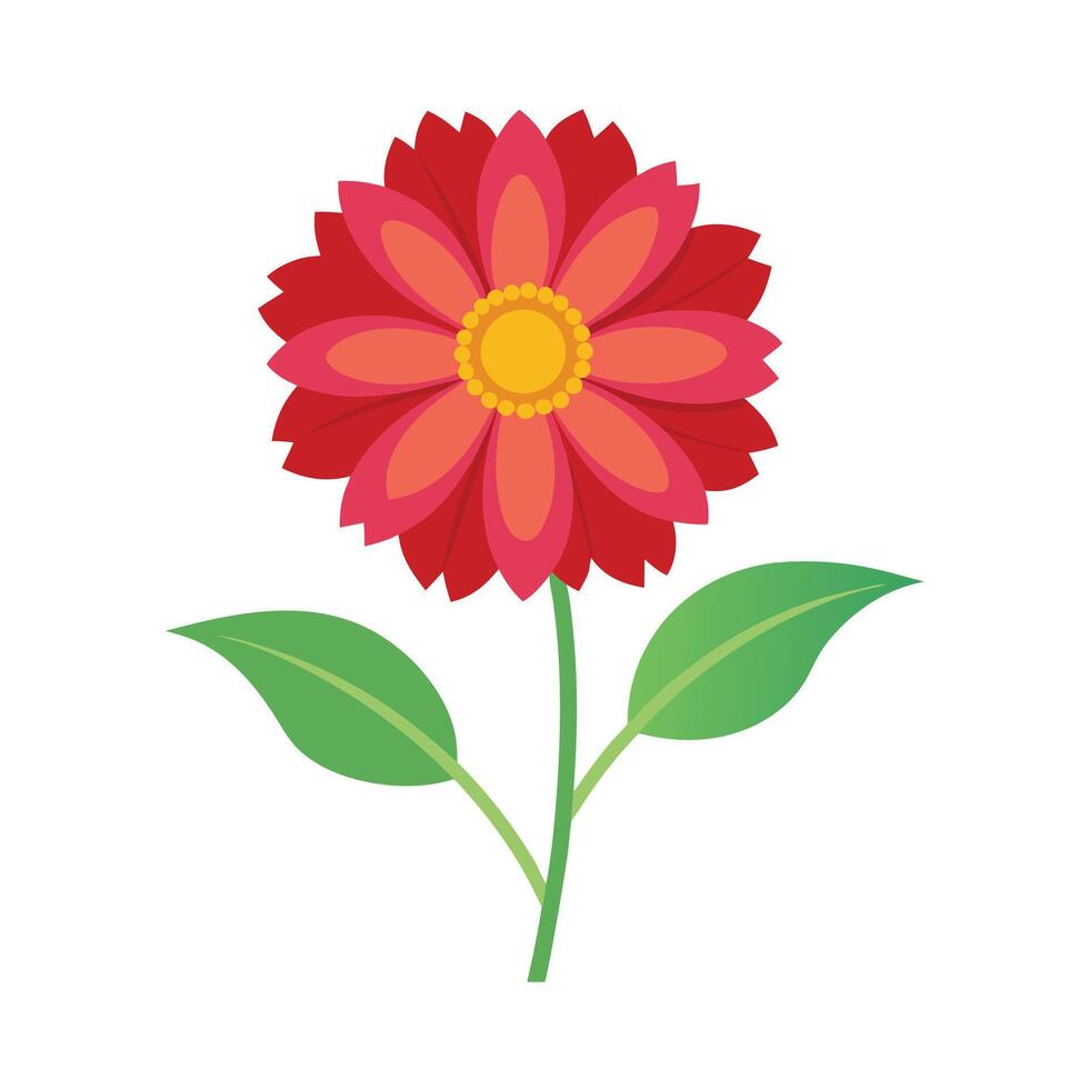 Beautiful Flower Minimalist Floral Illustration vector